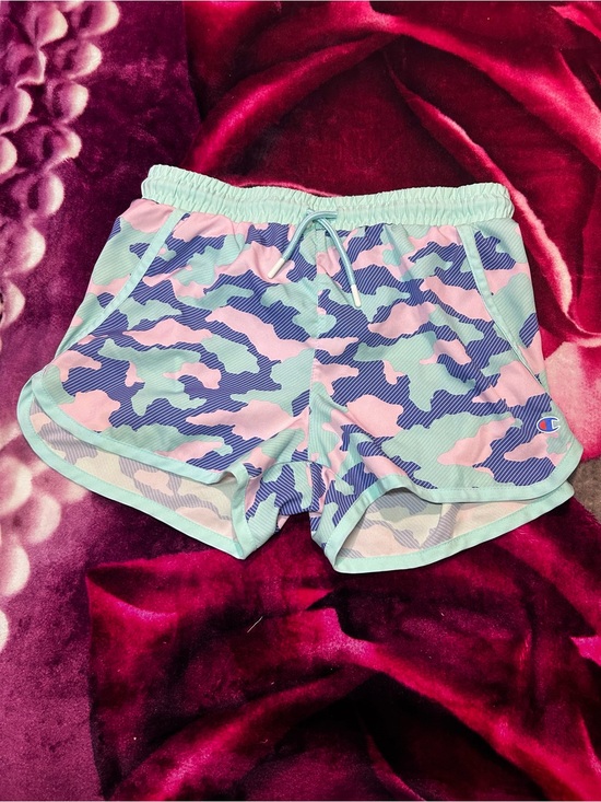 Champion Other - Champion Girls Pastel Camo Athletic Shorts - Pink, Mint & Blue